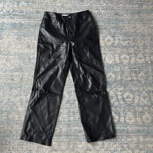 Mango leather pants